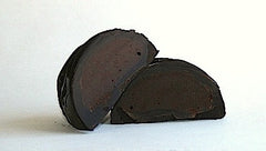 Raspberry creme egg cross-section